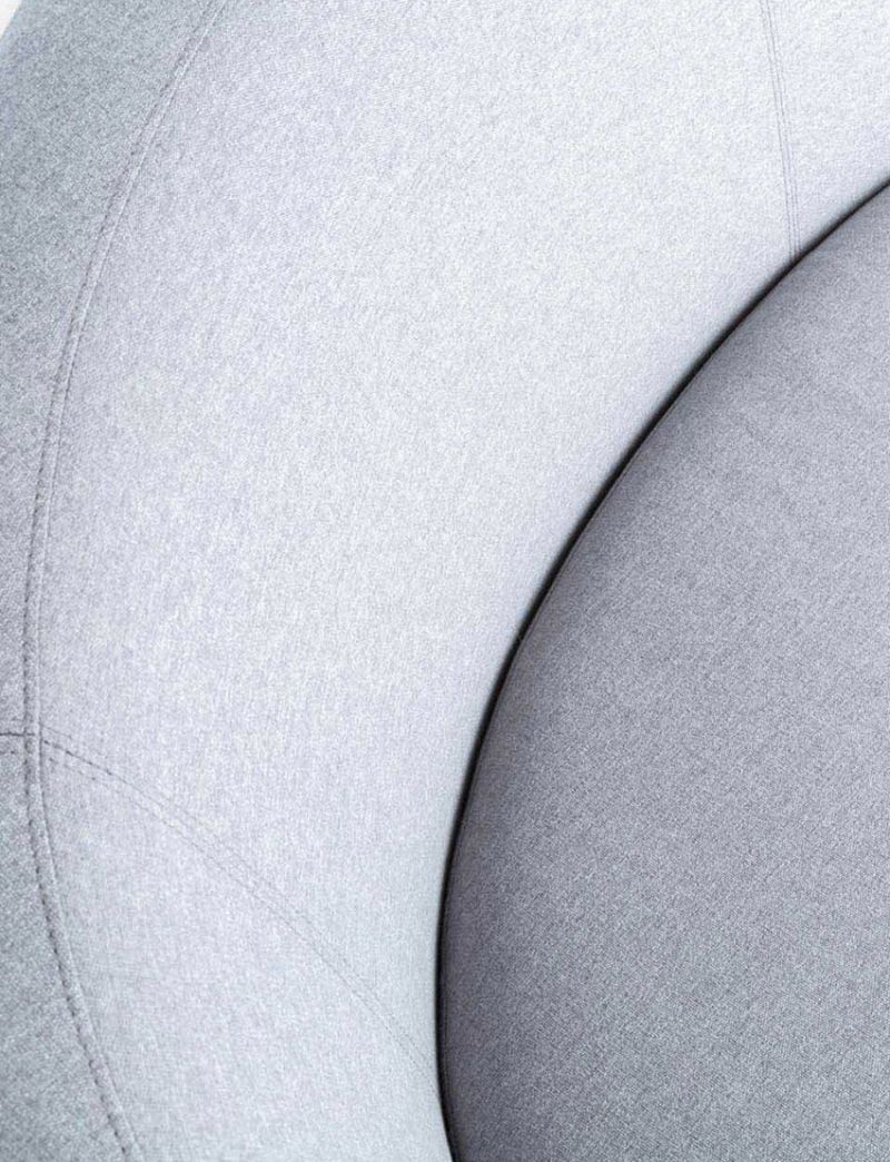 Curve Fabric Loveseat Sofa