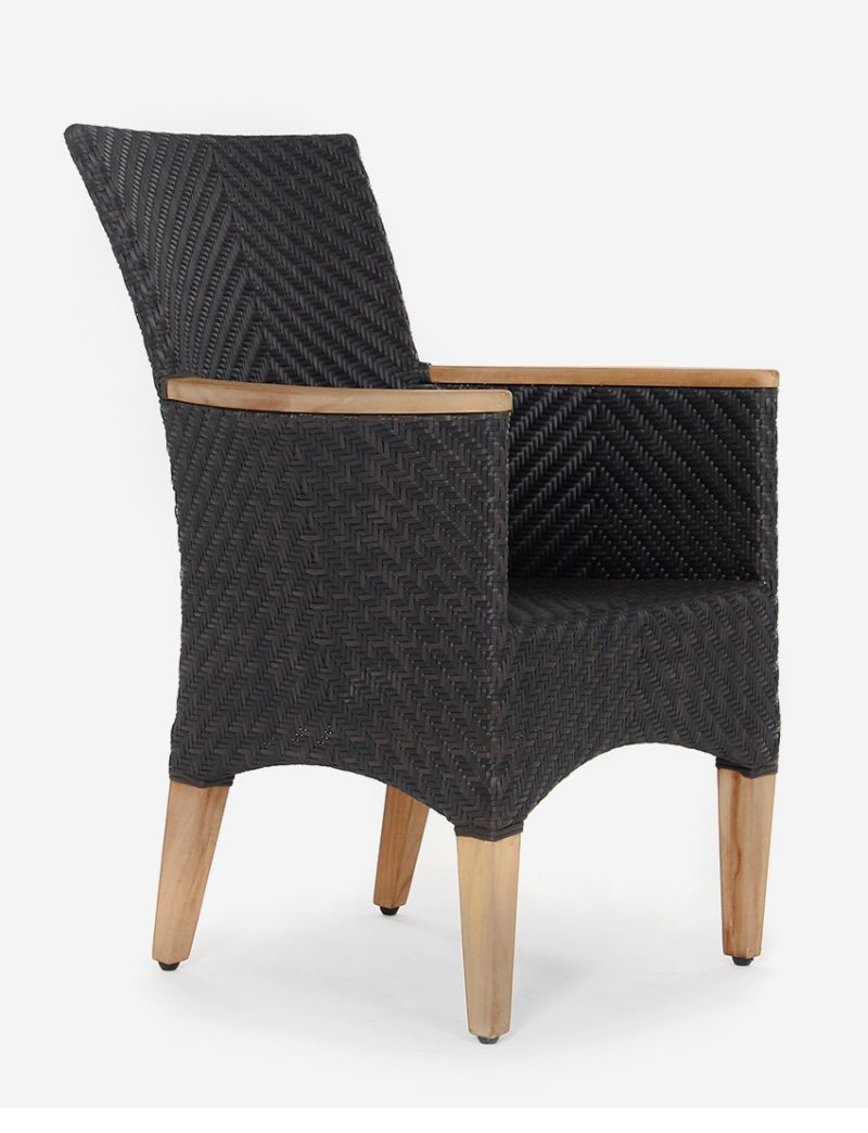 Zanzibar Dining Armchair-Antique Java