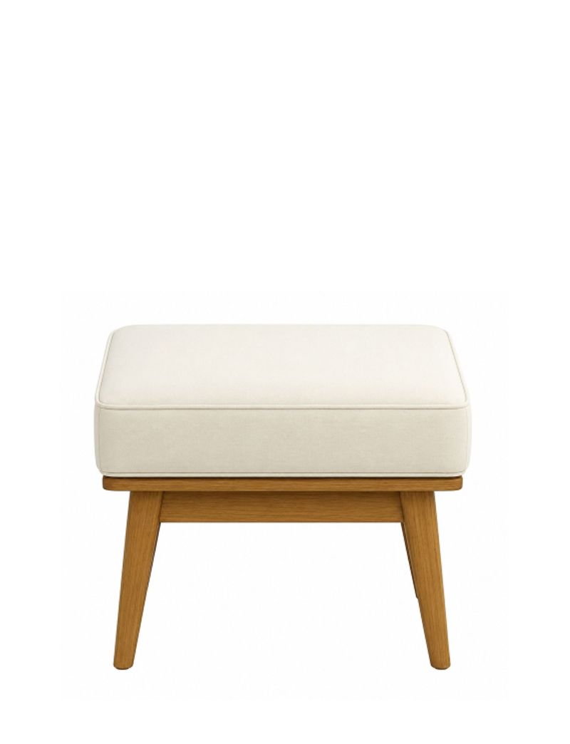 Amager Ottoman Italian Distress Finish Leather-Co.testa di Moro