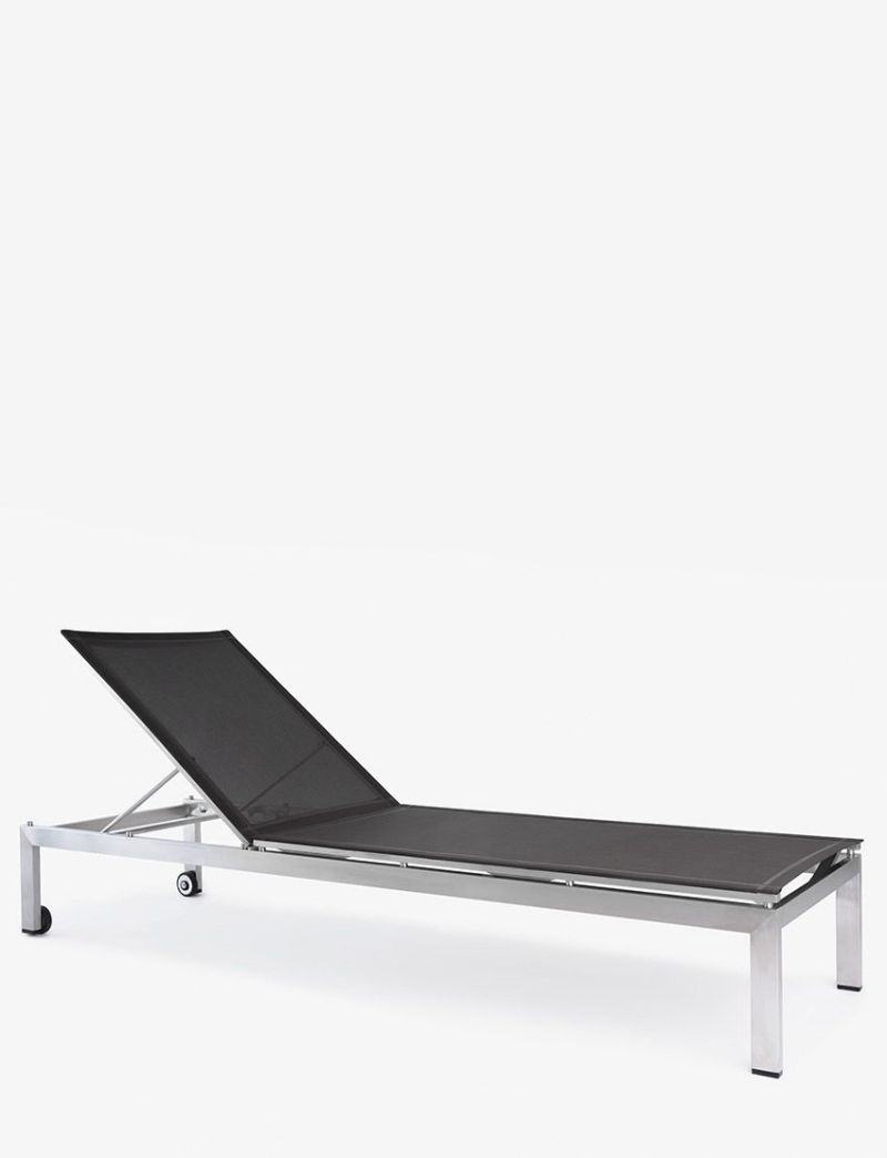 Milan Sun Lounger-Black