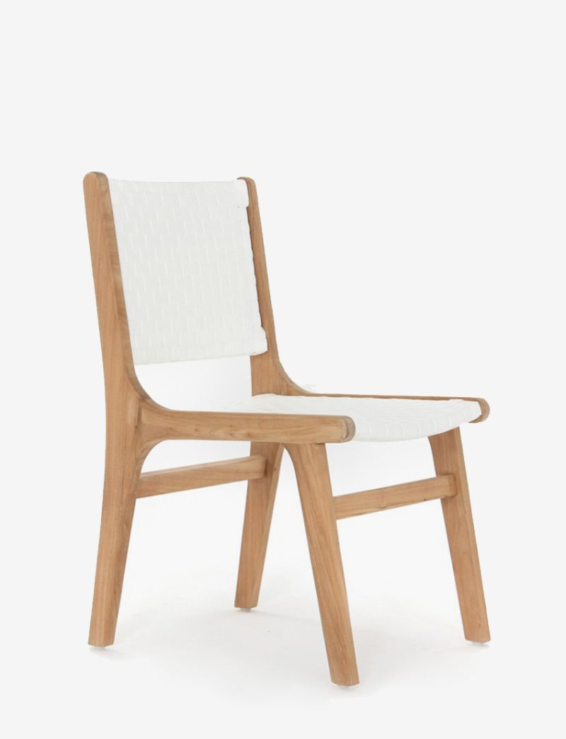 Copenhagen Retro Dining Side Chair-White Cuban