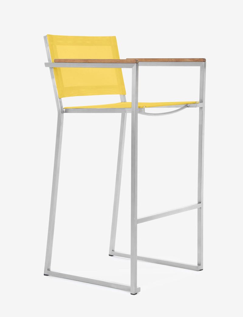 Firenze Bar Arm Chair-Yellow