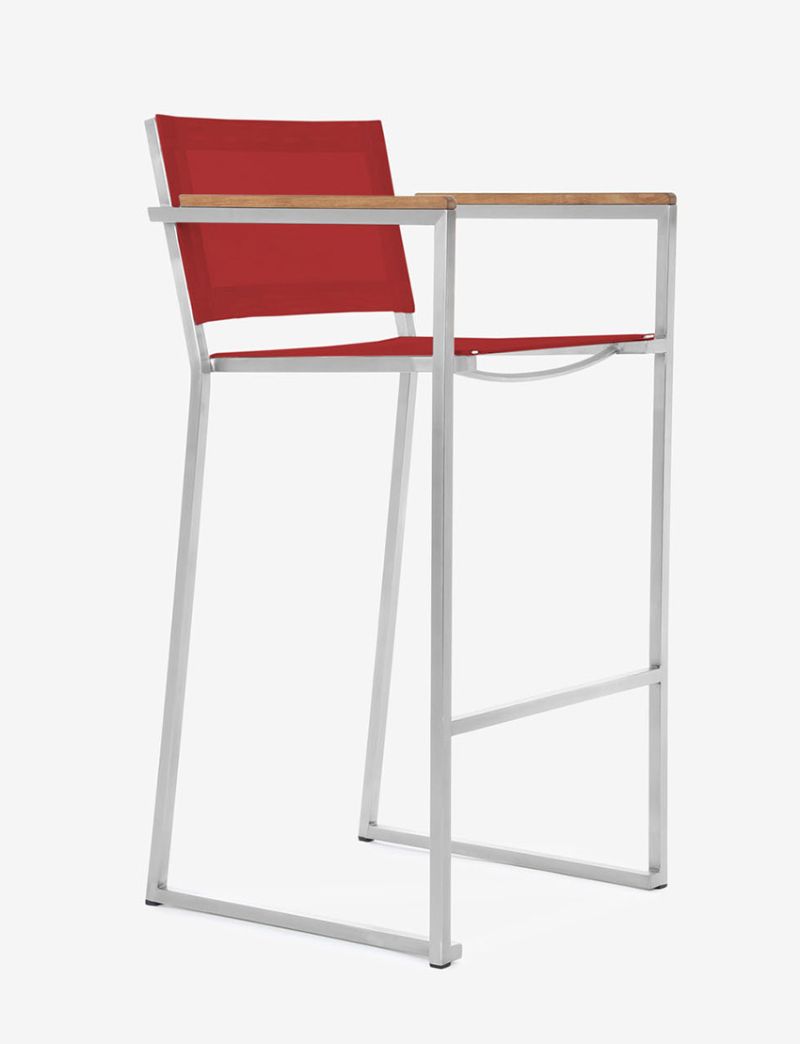 Firenze Bar Arm Chair-Red