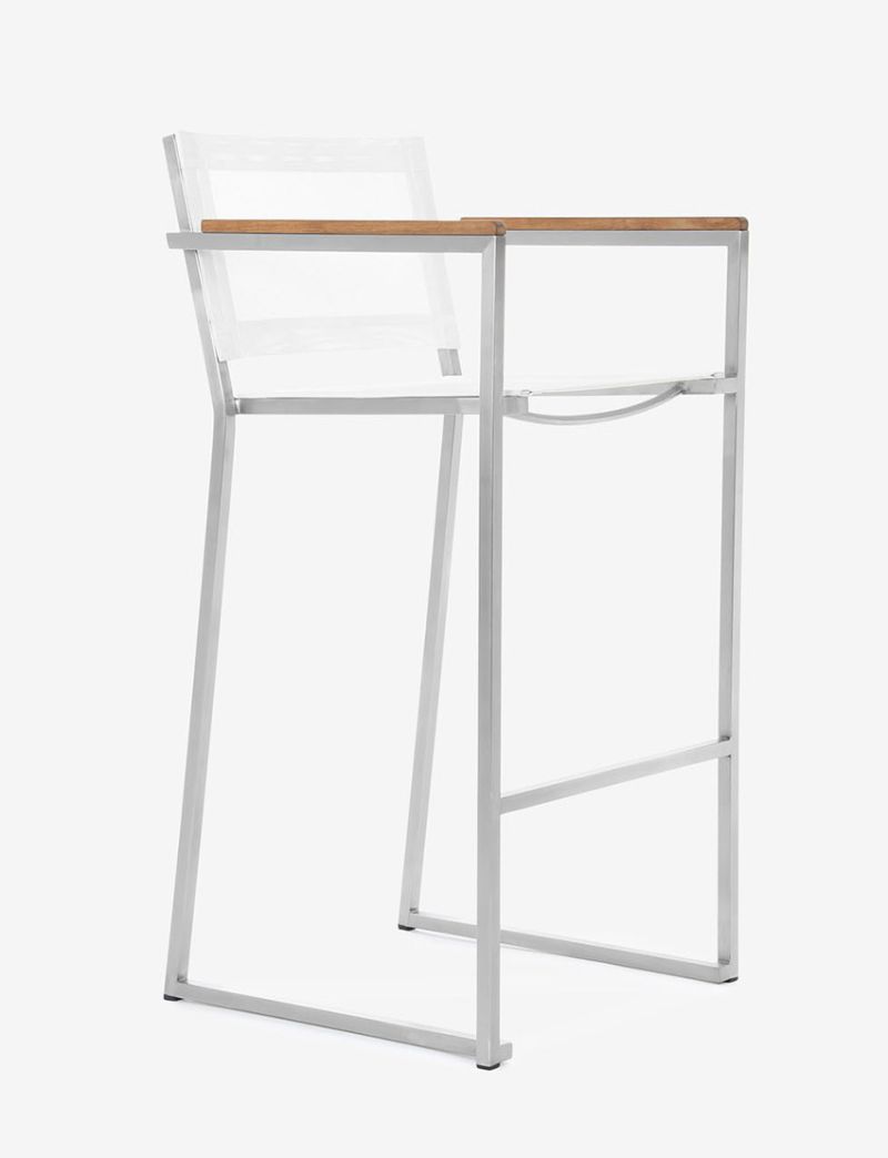 Firenze Bar Arm Chair-White