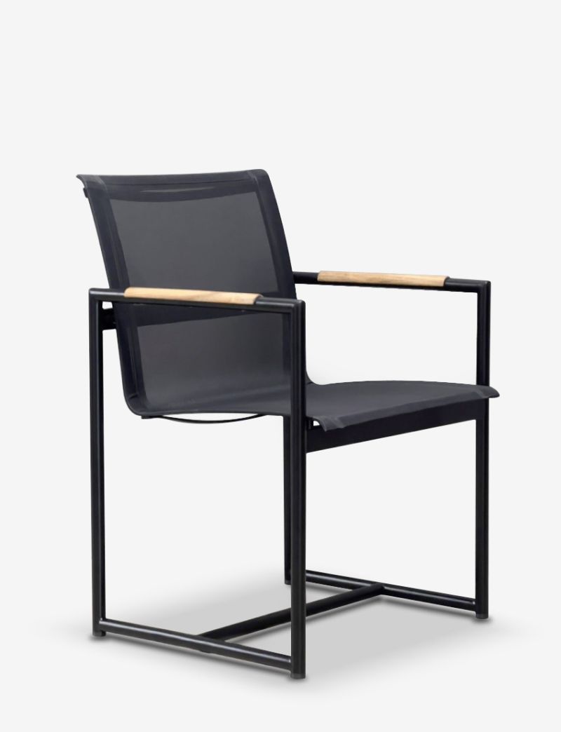 Mallacoota Dining Arm Chair-Black