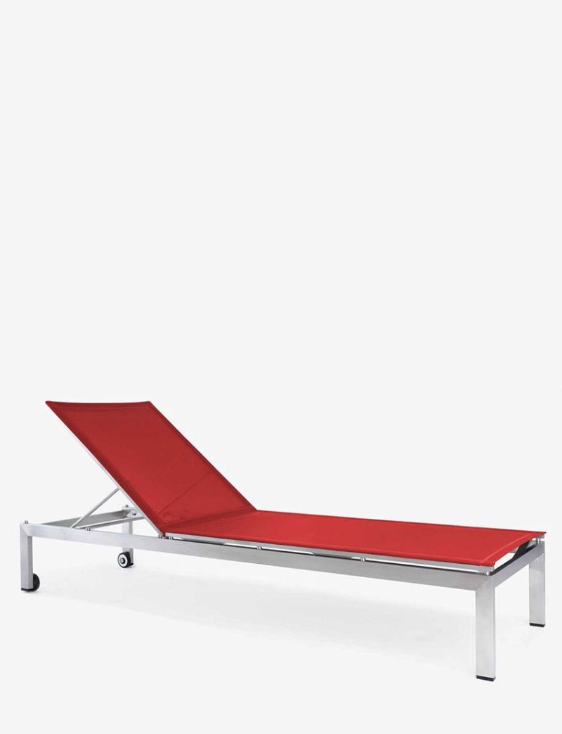 Milan Sun Lounger-Red