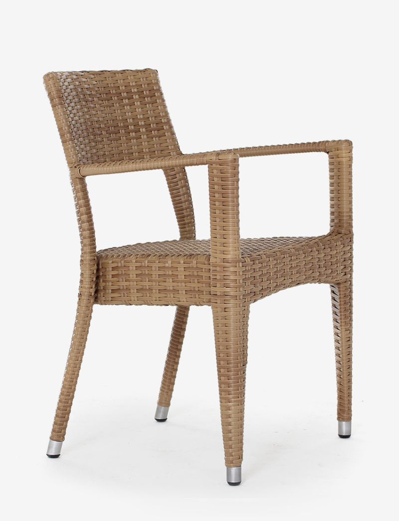 Napoli Dining Arm Chair-Antique Honey