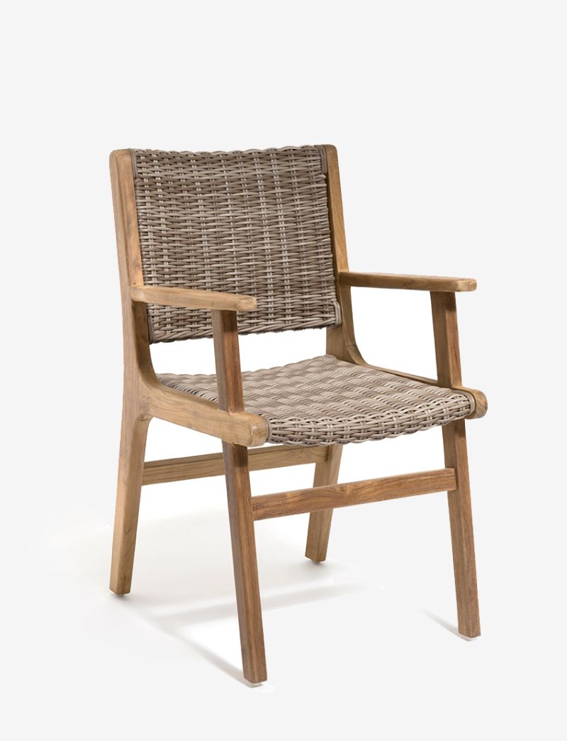 Copenhagen Retro Dining Arm Chair-Old Kubu