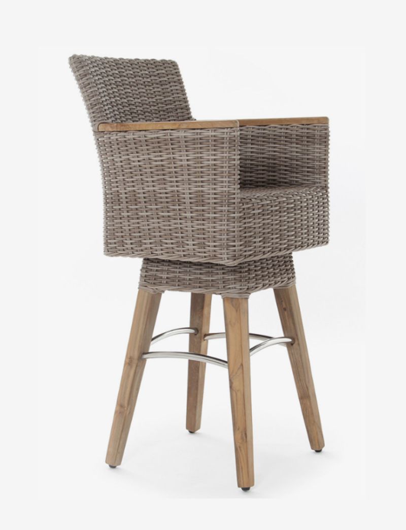 Zanzibar Swival Bar Armchair-Old Kubu
