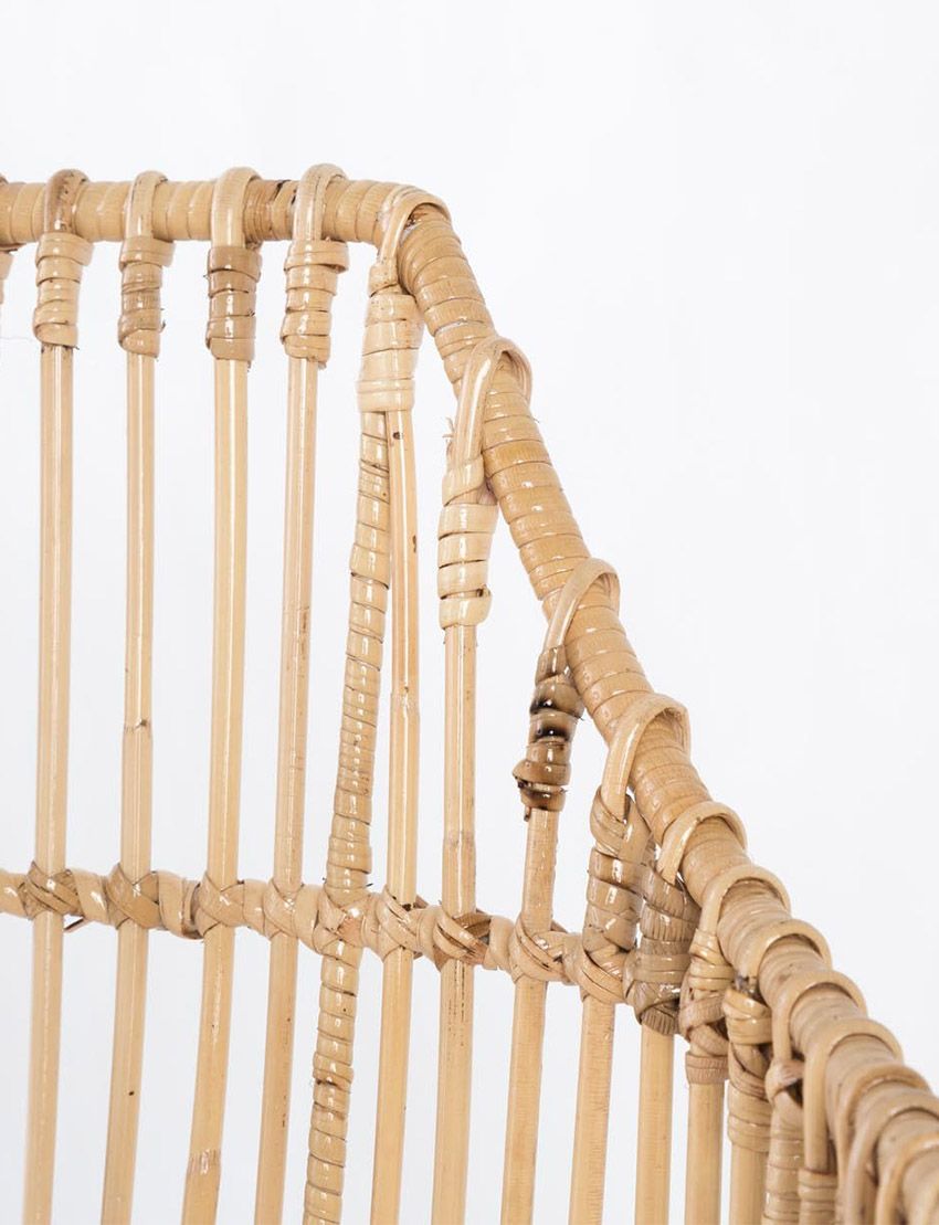 Bogor Rattan Dining Arm Chair - MS White