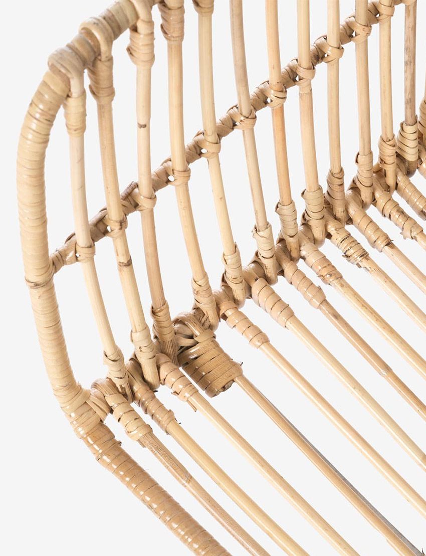 Bogor Rattan Dining Arm Chair - MS White