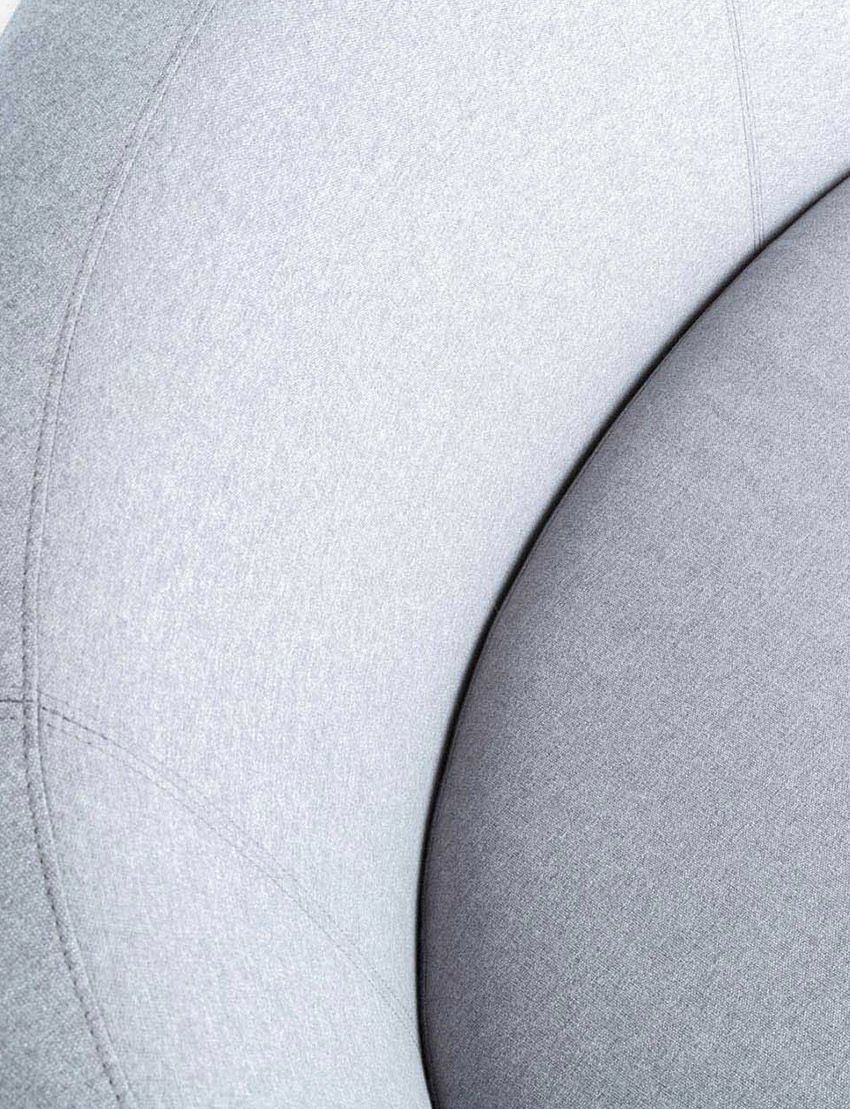 Curve Fabric Loveseat Sofa