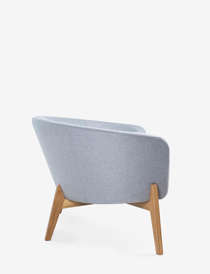 Curve Fabric Loveseat Sofa