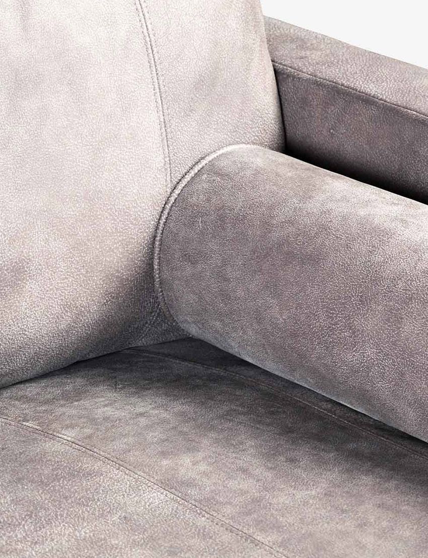 Cognac Leather Loveseat - Elephant