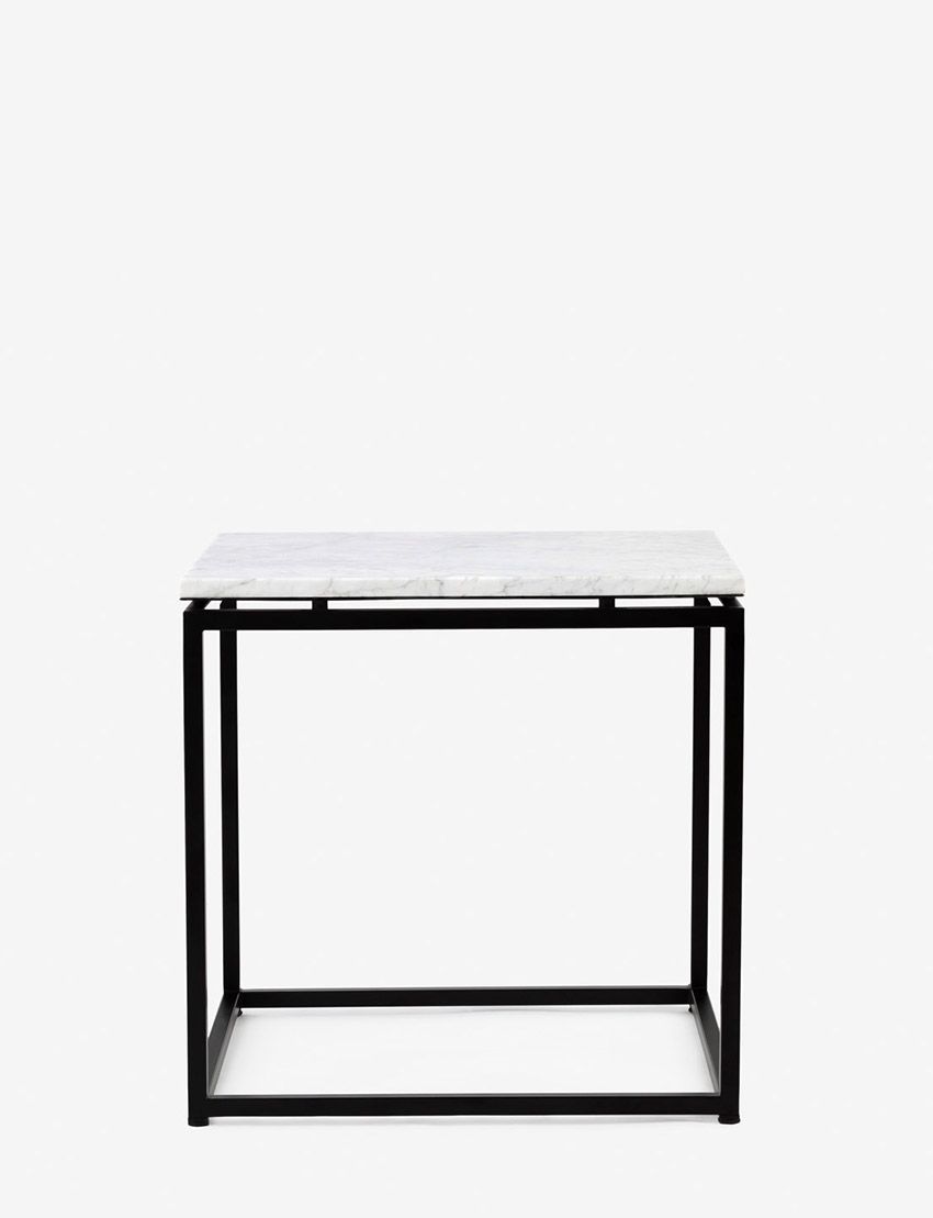 Palermo Black Mild Steel Frame with Marble Top