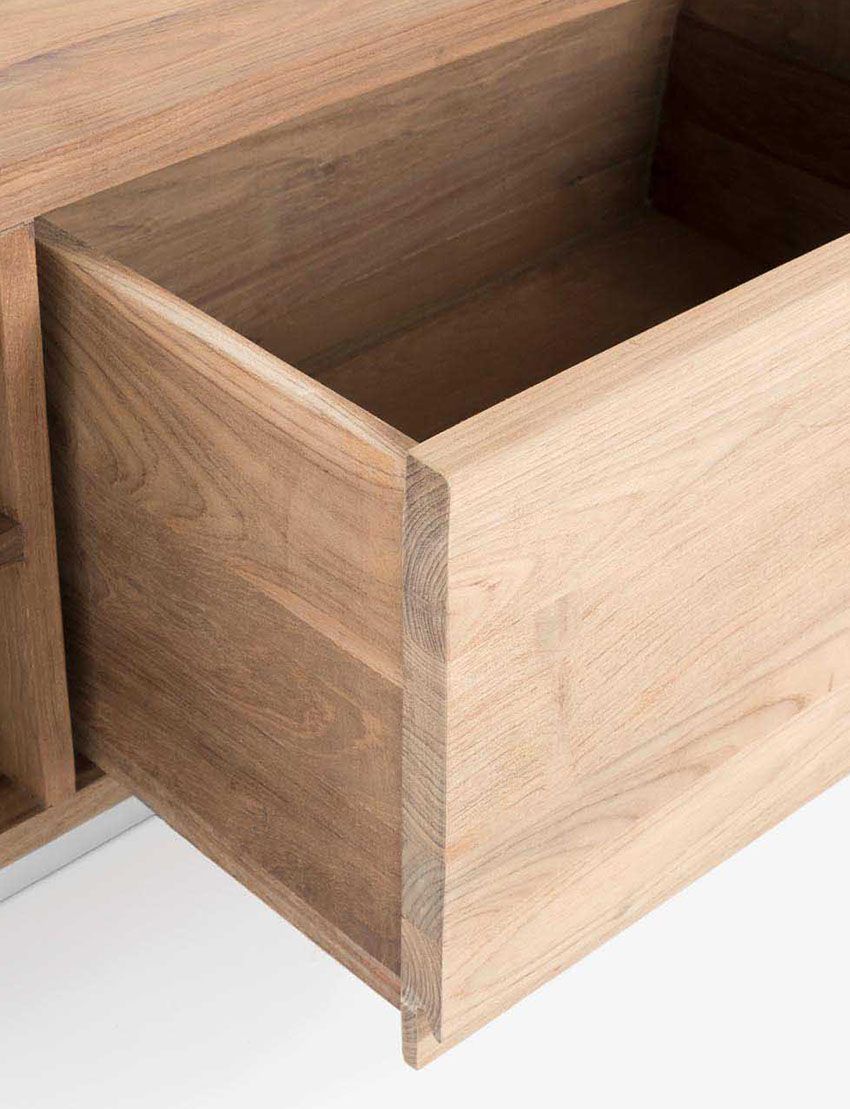 Firenze TV Console - Stainless Steel