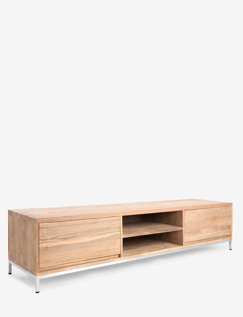 Firenze TV Console - Stainless Steel