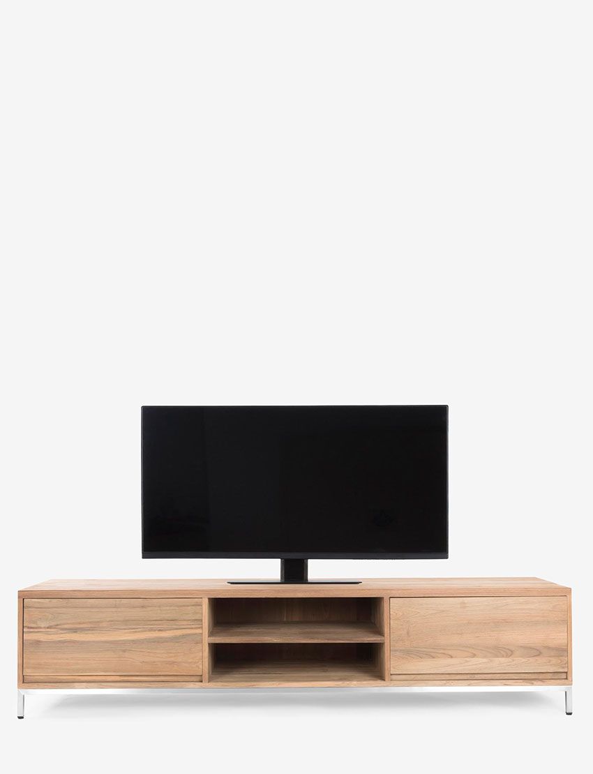 Firenze TV Console - Stainless Steel