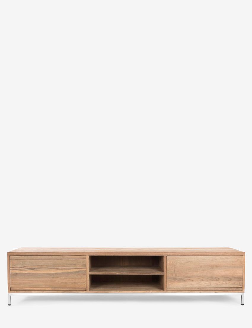 Firenze TV Console - Stainless Steel