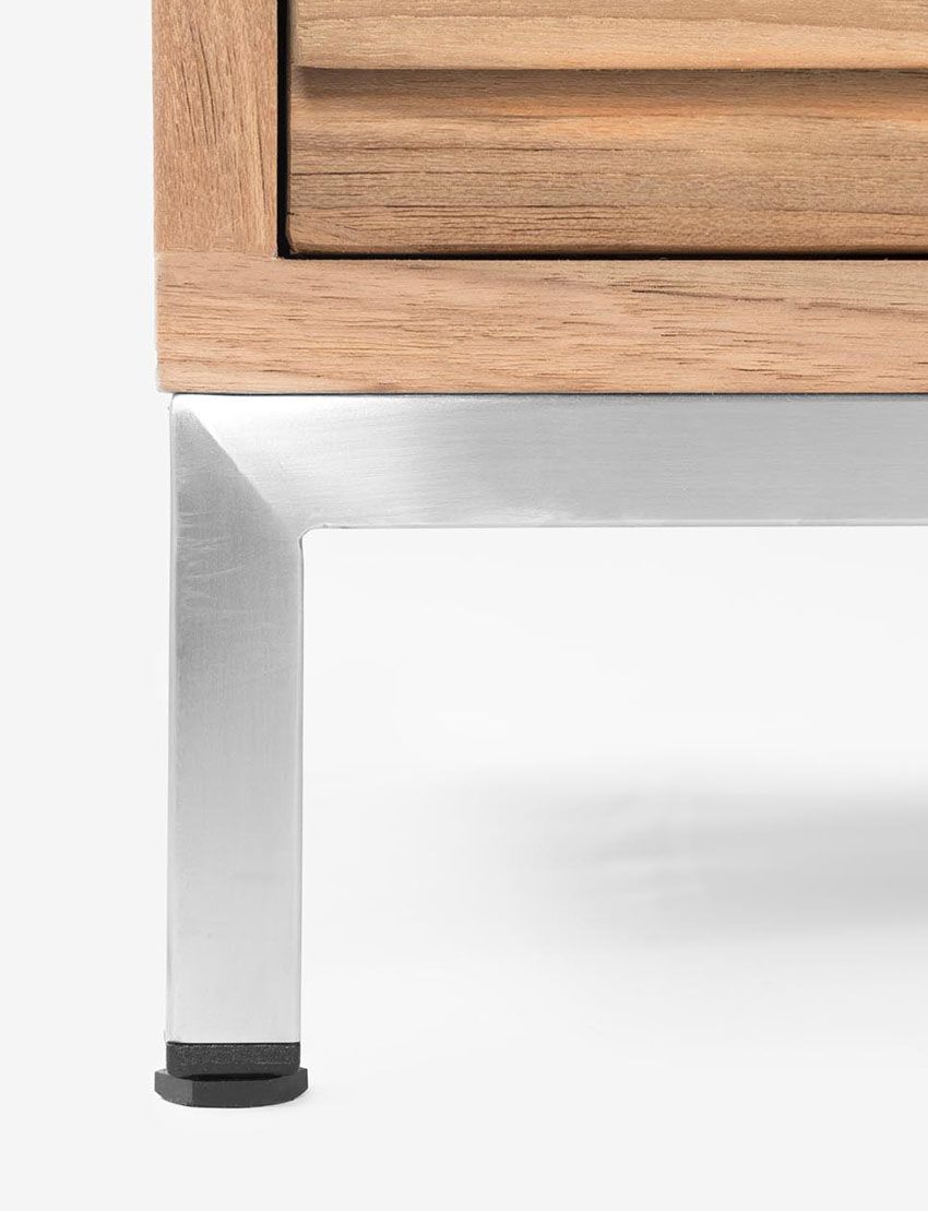 Firenze TV Console - Stainless Steel