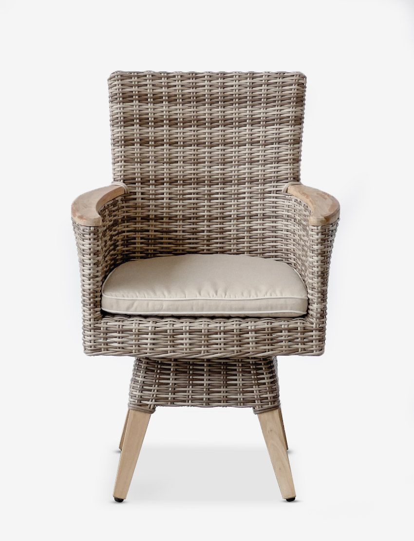 Zanzibar Swivel Dining Arm Chair