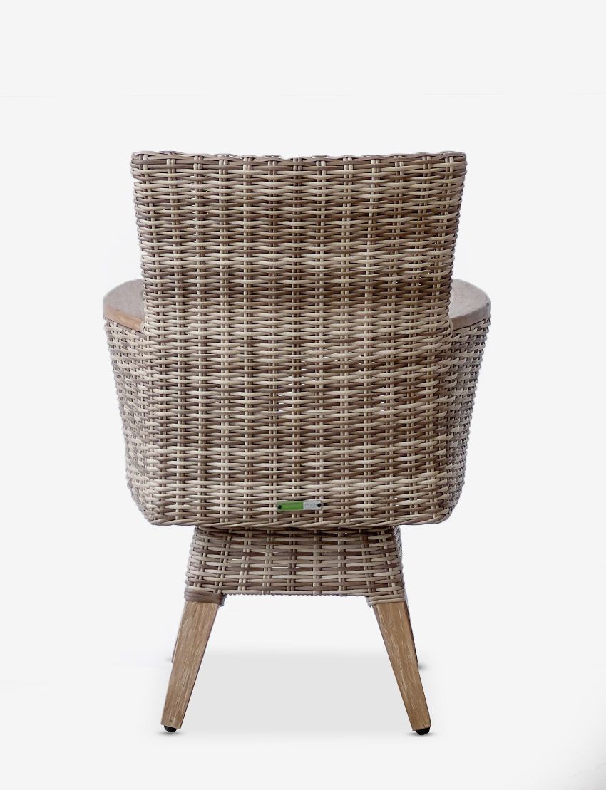 Zanzibar Swivel Dining Arm Chair