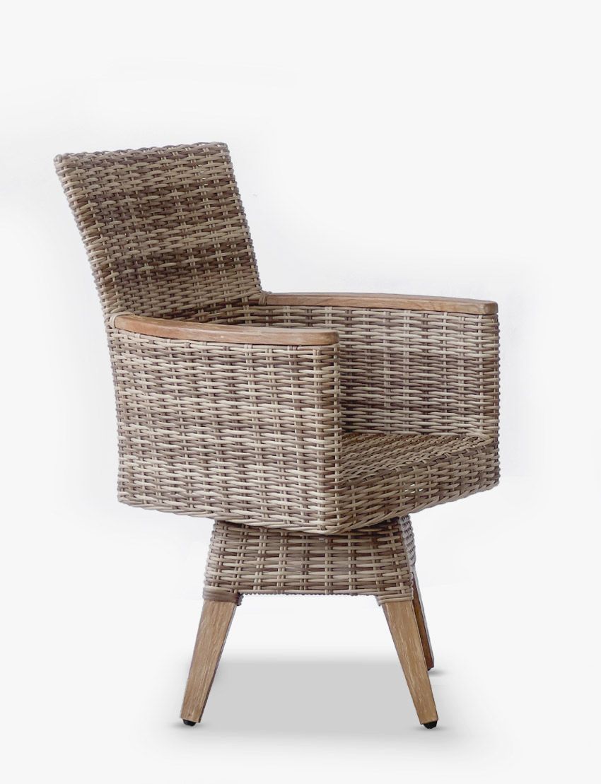 Zanzibar Swivel Dining Arm Chair