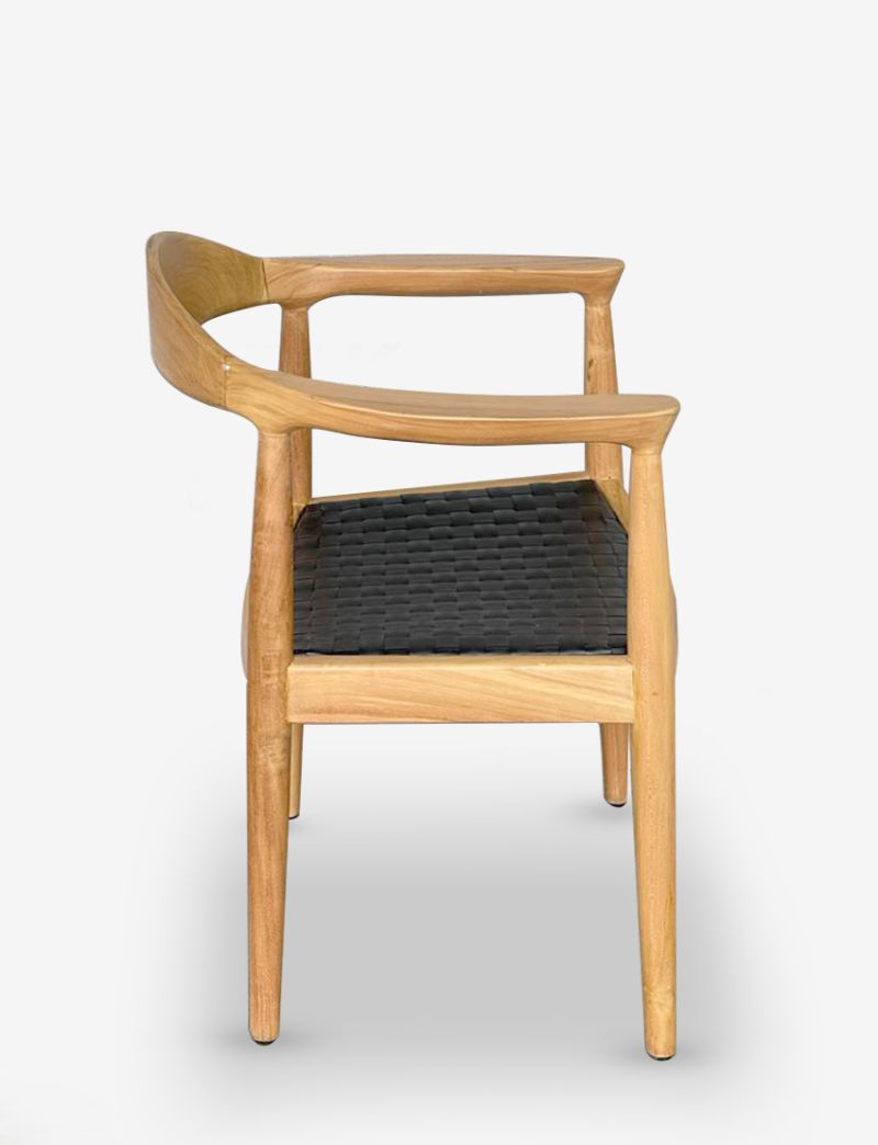 Roskilde Dining Arm Black Cuban