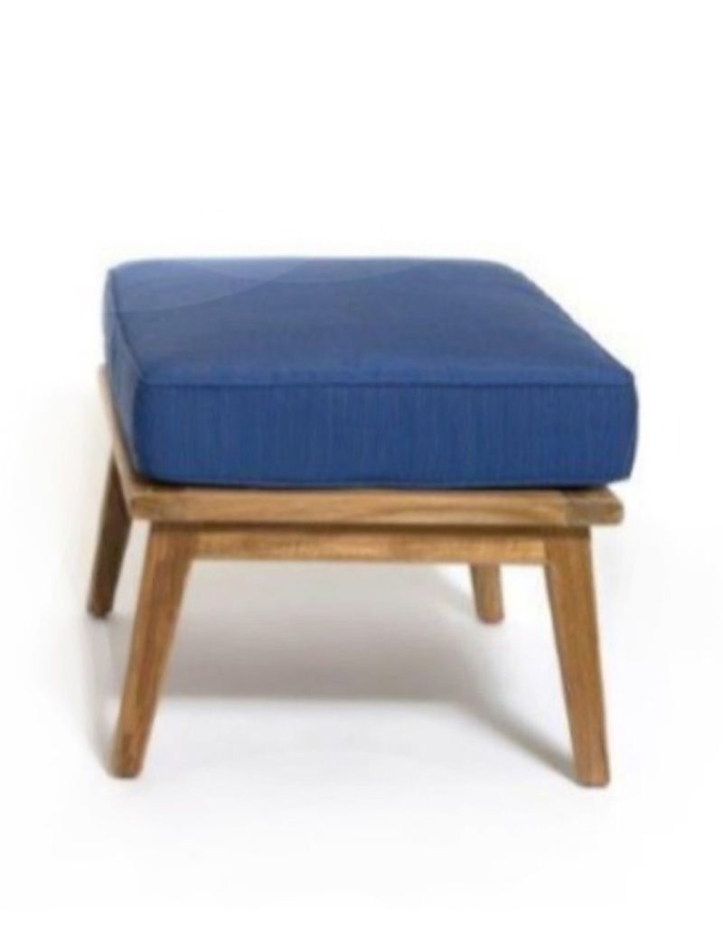 Amager Lounge Ottoman-Blue