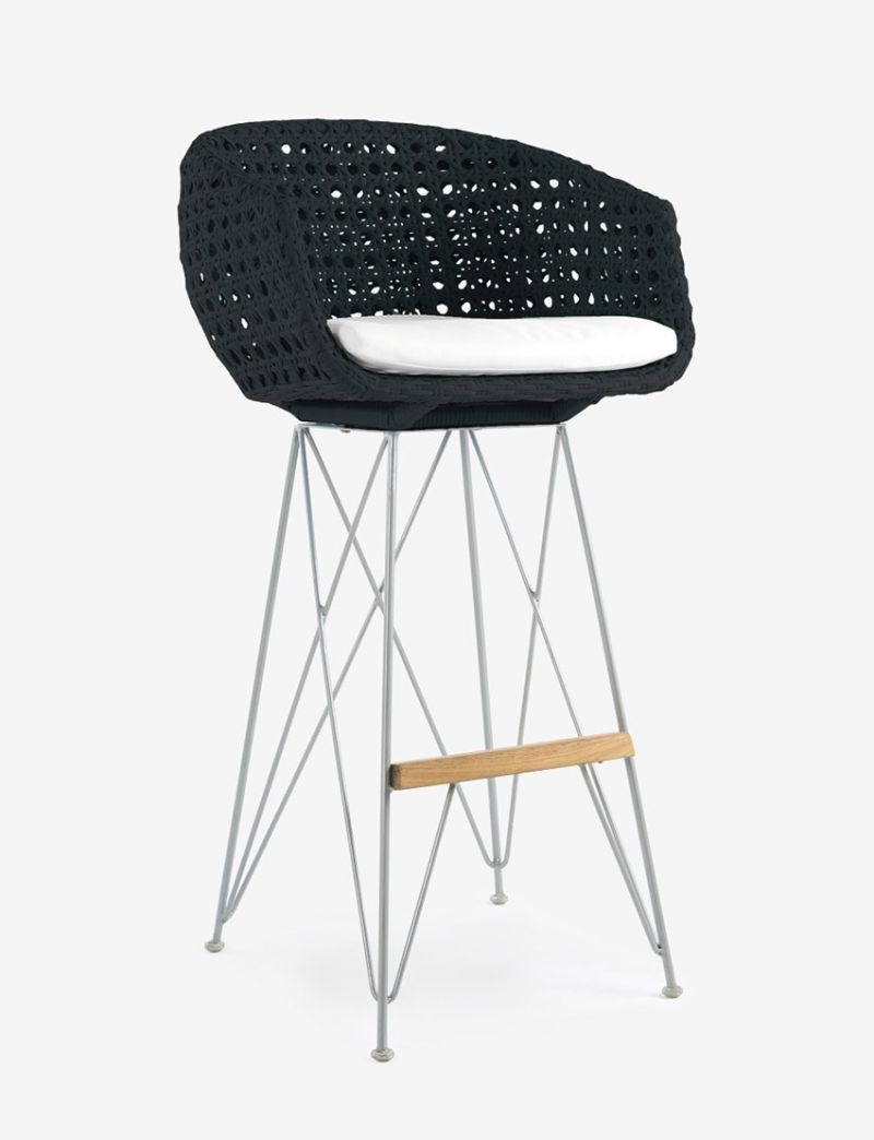 Amalfi Bar Chair-Black
