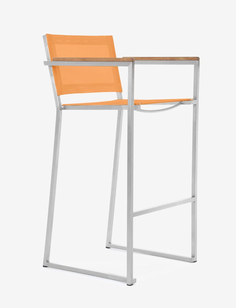 Firenze Bar Arm Chair-Orange