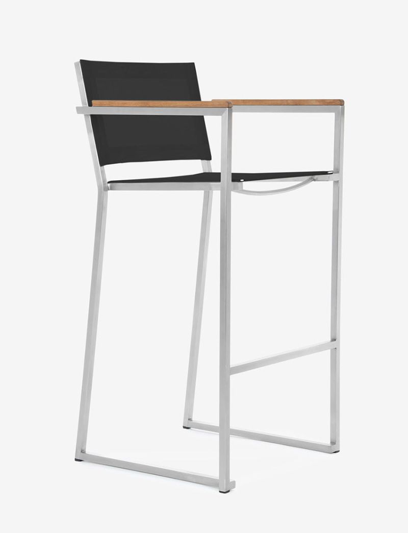 Firenze Bar Arm Chair-Black