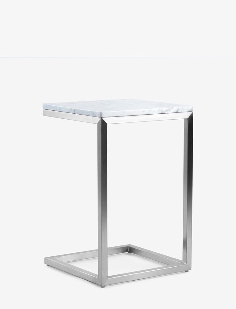 Firenze C Side Table-Stainless Steel