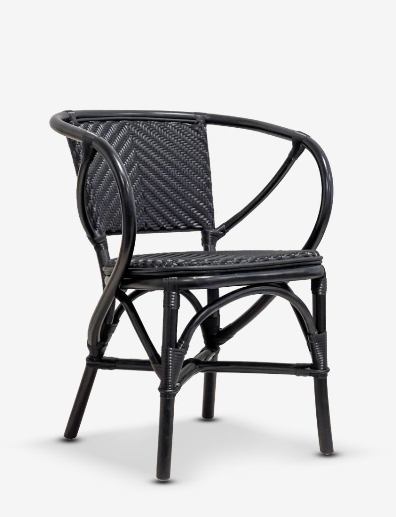 Parisian Bistro Dining Arm - Black