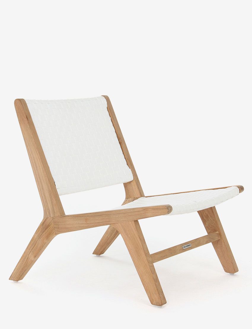 Copenhagen Retro Lounge Chair - White