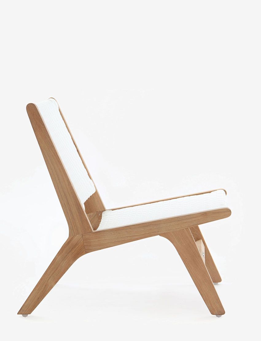 Copenhagen Retro Lounge Chair - White