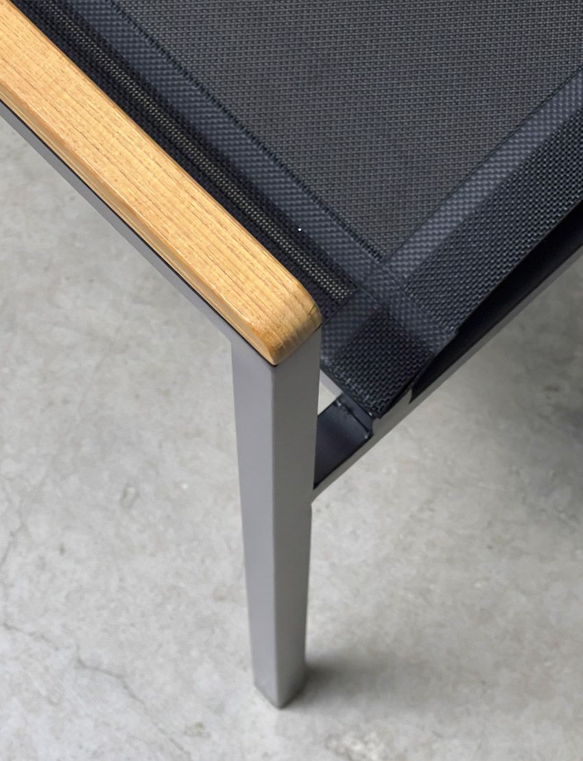 Firenze Arm Dining Black Powder Coated