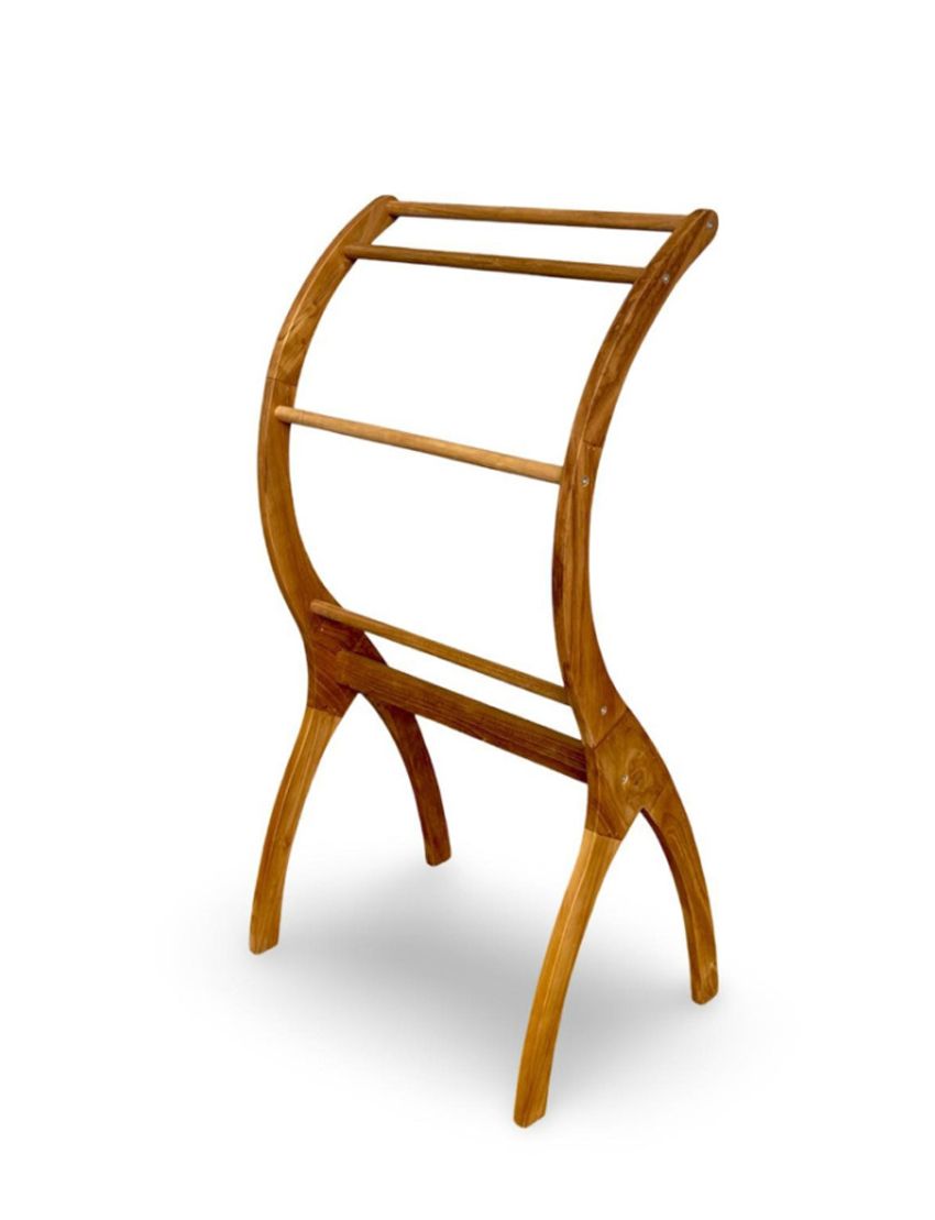 Lyon Teak Towel Rack – No Shelf