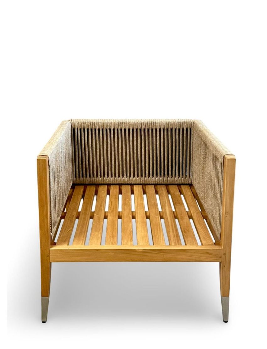 Oslo Lounge Chair Beige Rope MK/F70 13mm