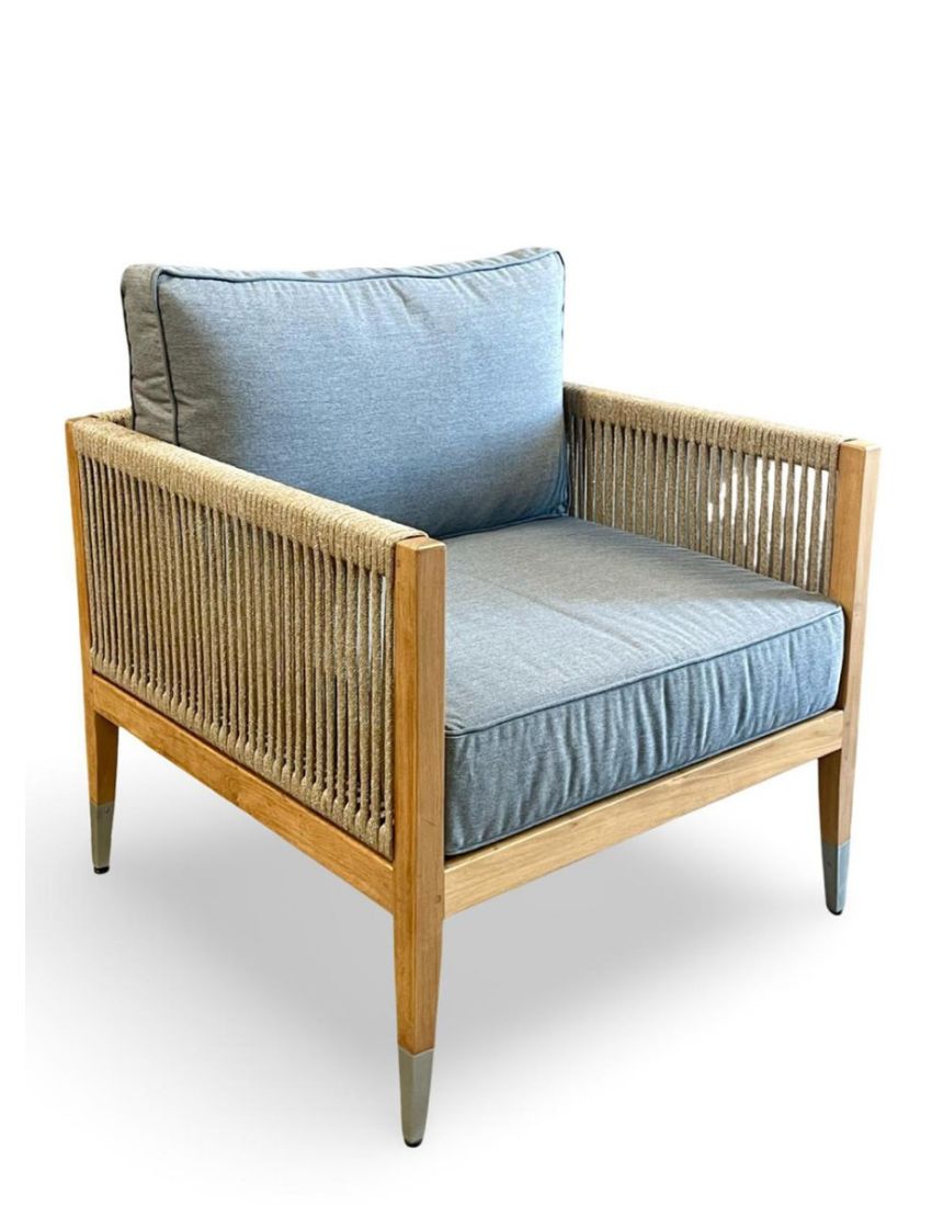 Oslo Lounge Chair Beige Rope MK/F70 13mm