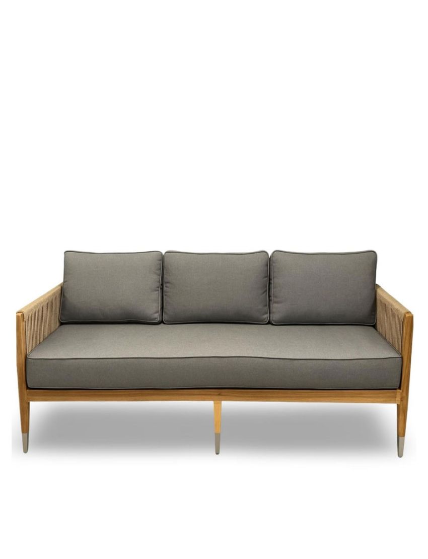 Oslo Sofa 3 Seater Beige Rope MK/F70 13mm