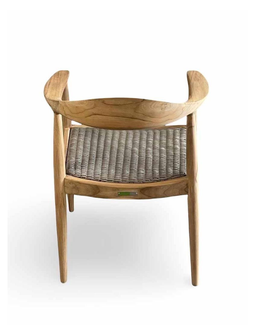 Roskilde Dining Arm Greige Rope