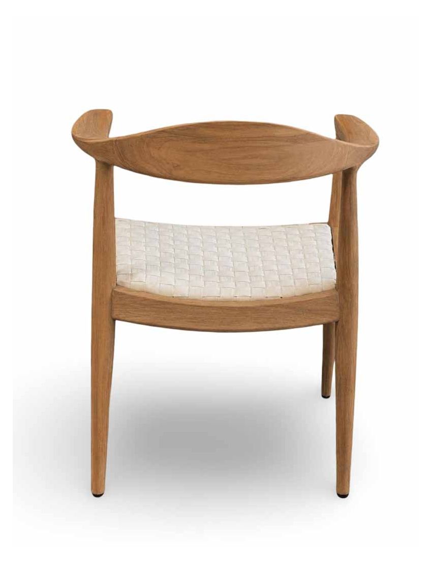 Roskilde Dining Arm White Cuban