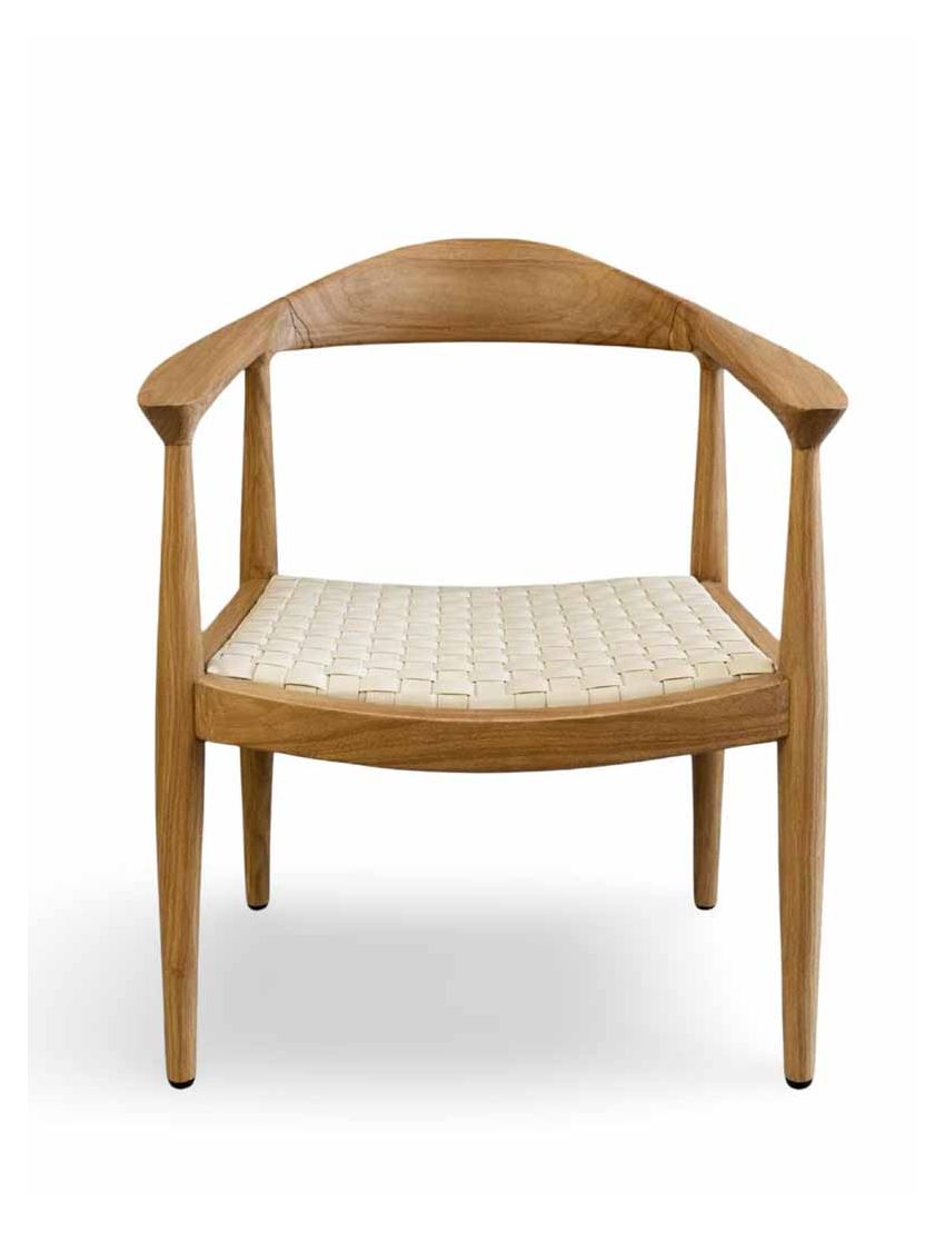 Roskilde Dining Arm White Cuban