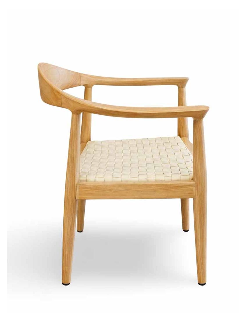 Roskilde Dining Arm White Cuban